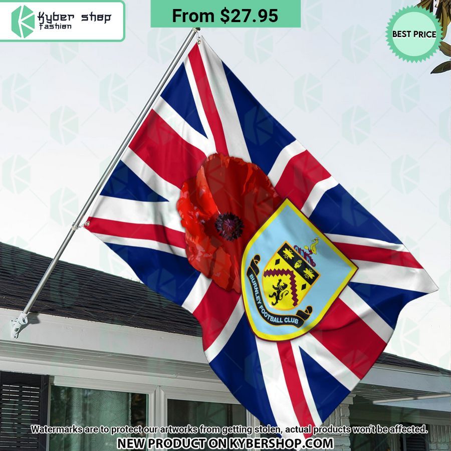 Burnley FC Remembrance day Flag