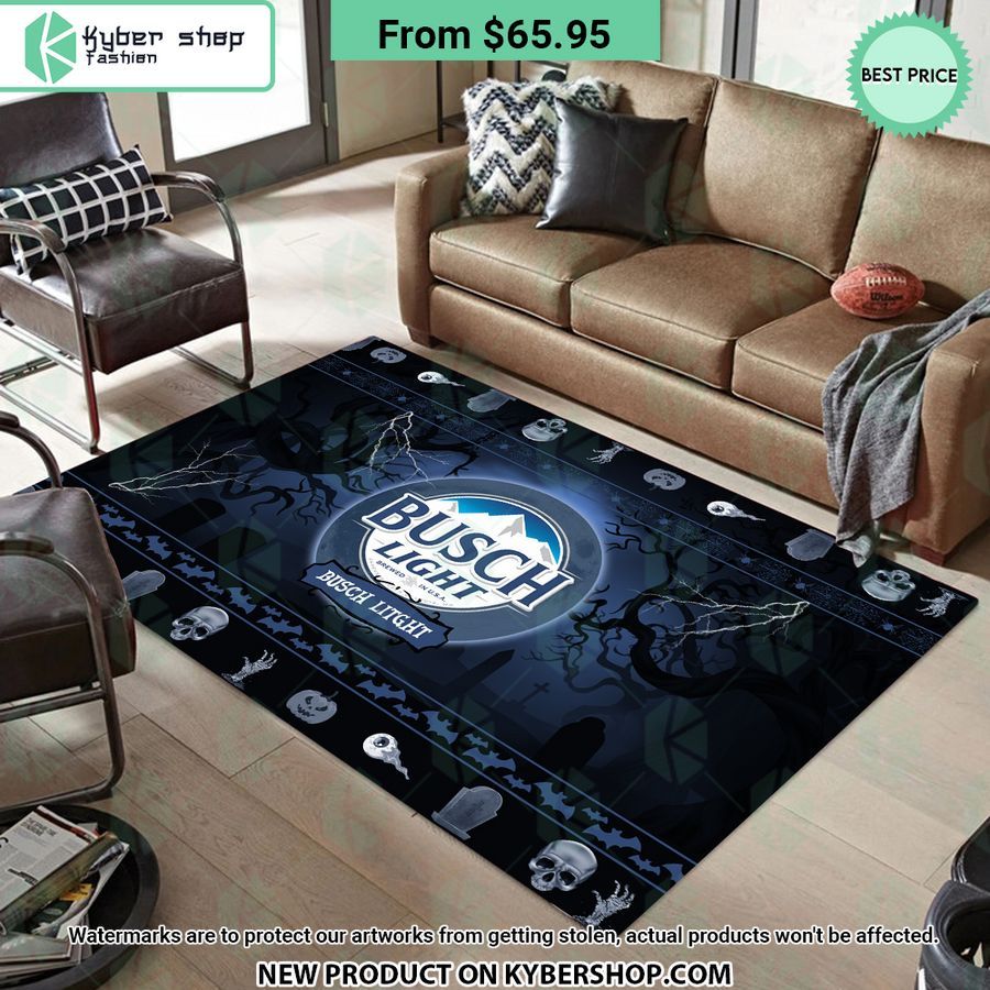 Busch Litght Halloween Rug