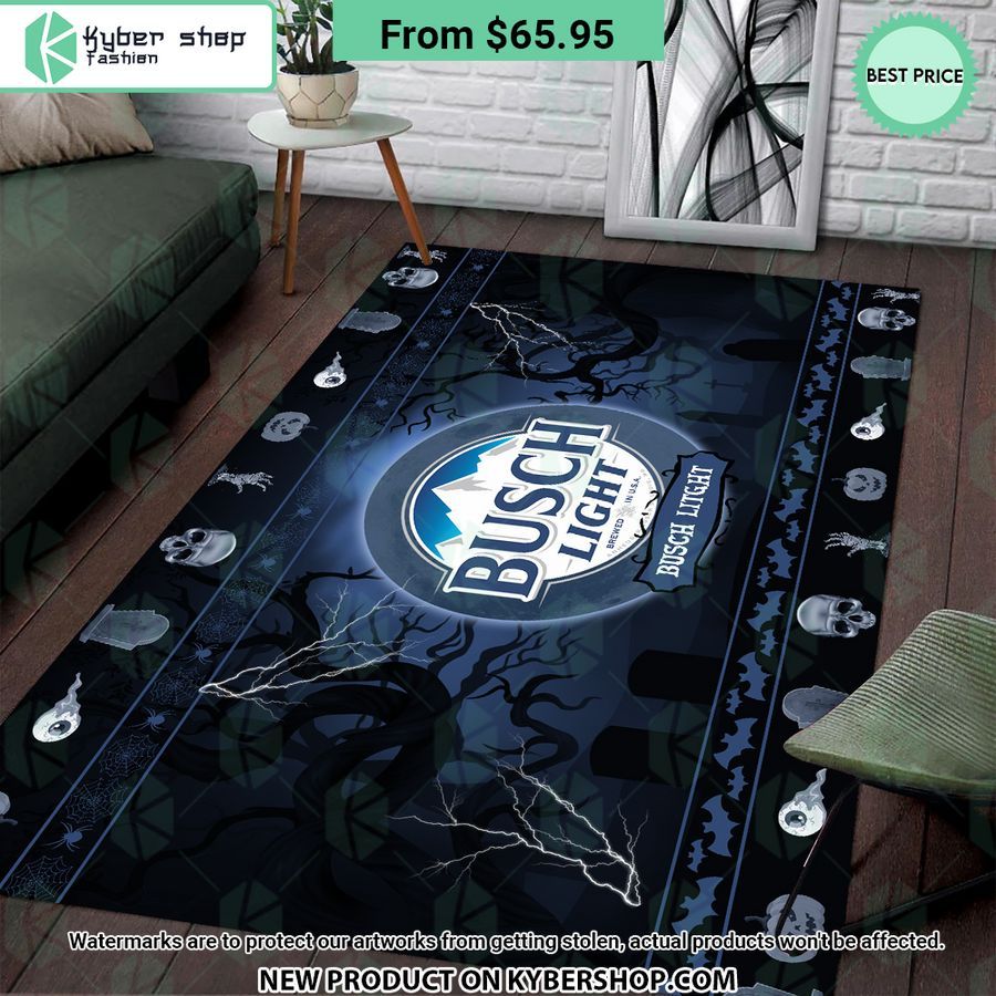 Busch Litght Halloween Rug