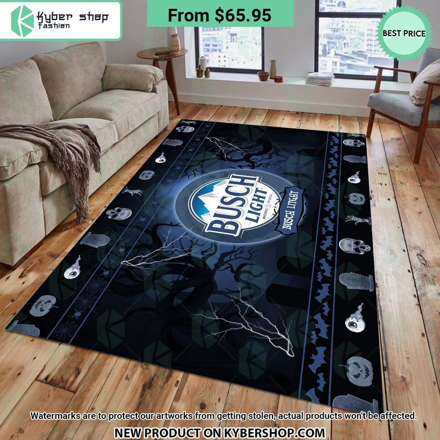 Busch Litght Halloween Rug