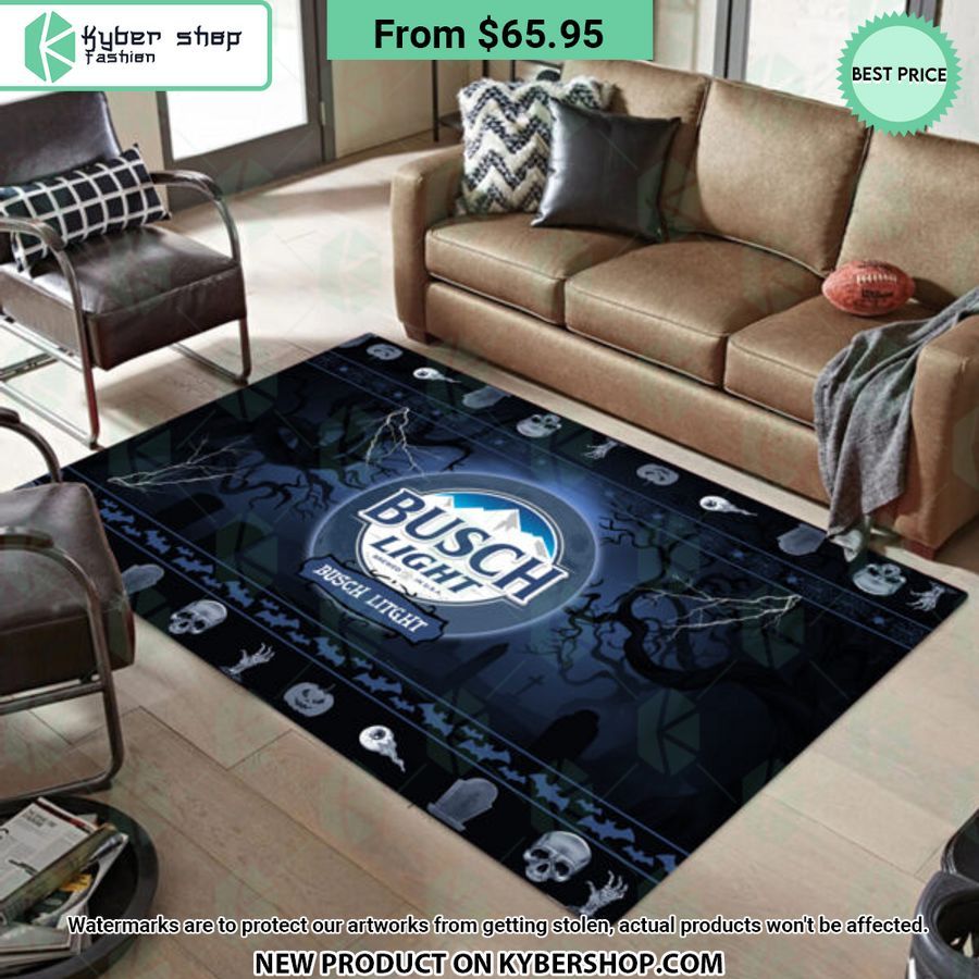 Busch Litght Halloween Rug