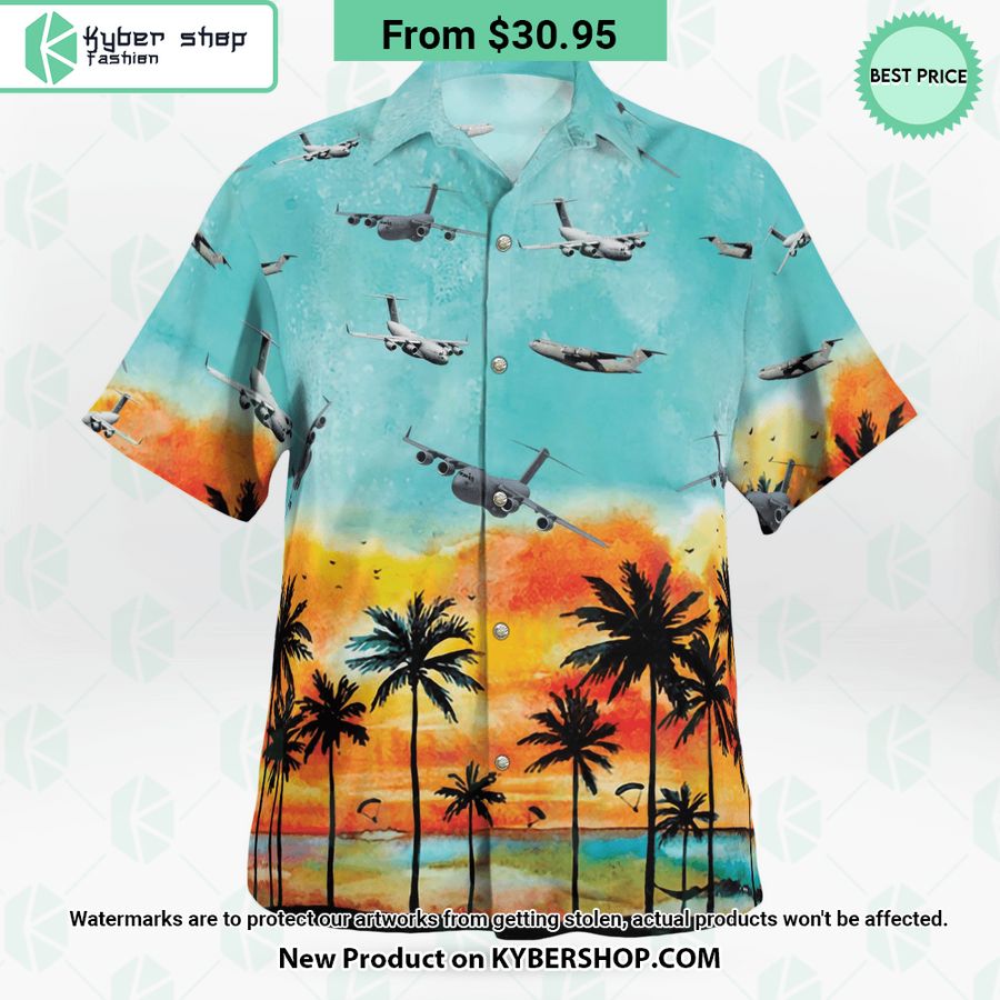 C-17 Globemaster Iii Hawaiian Shirt