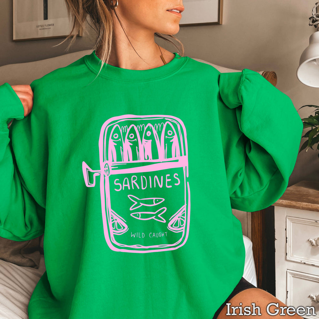 Wild Caught Sardines | Summer Coastal Women’S Sweatshirt