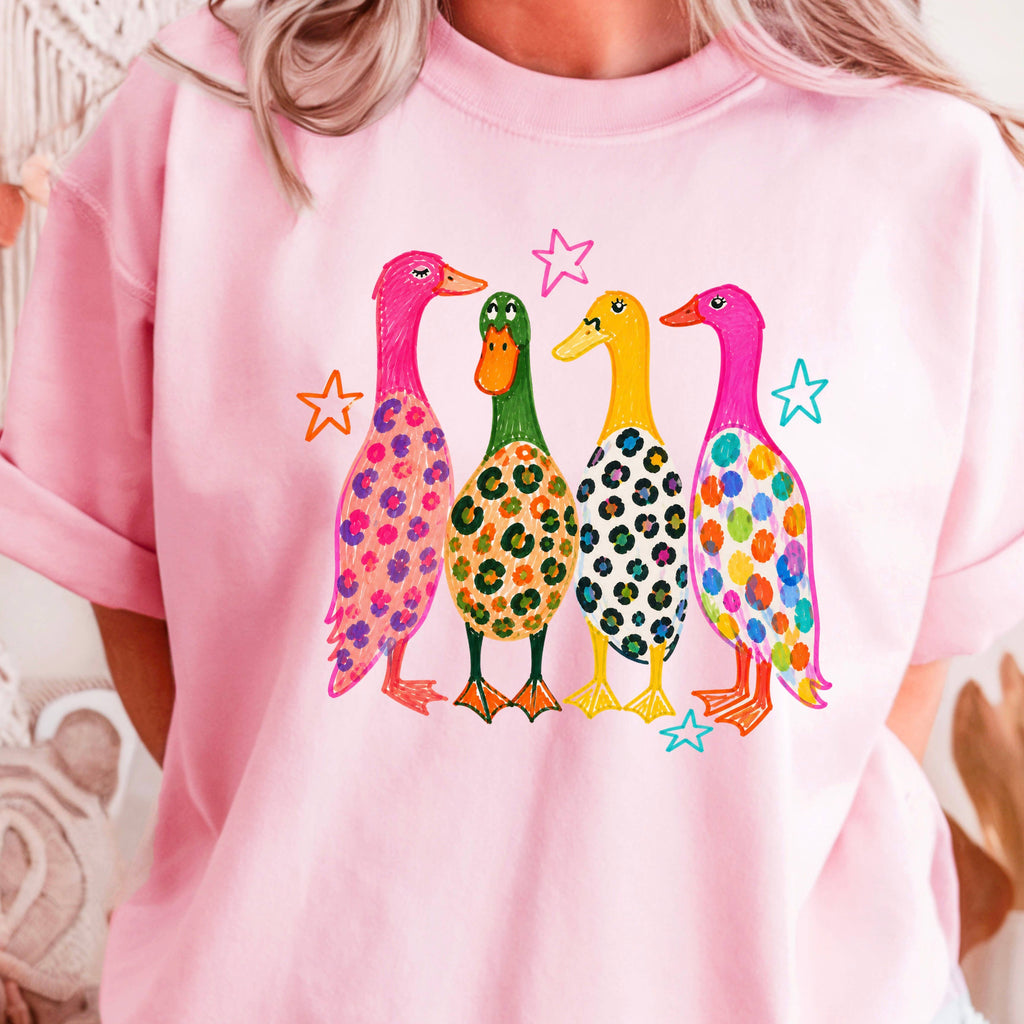 Mallard Ducks Preppy Graphic T-Shirt | Gildan