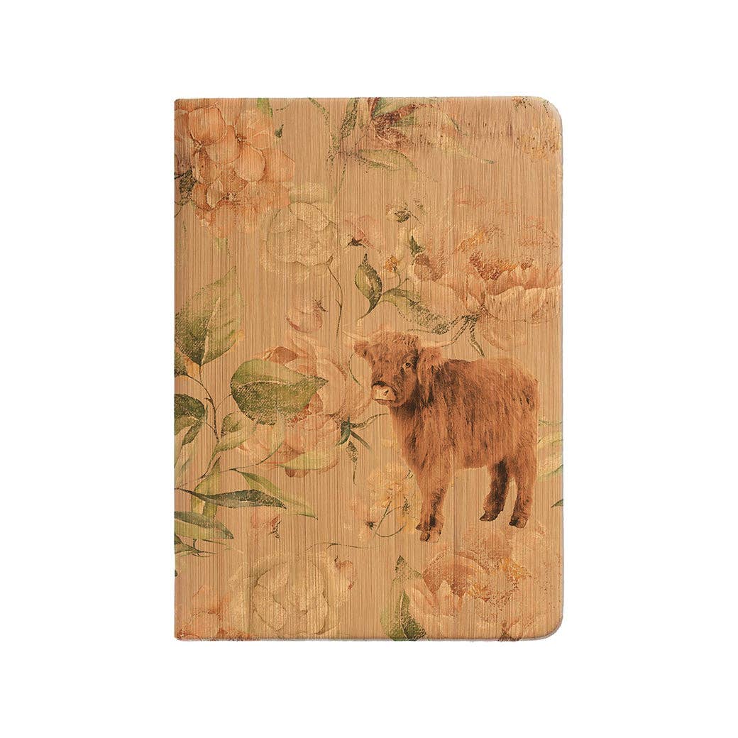 Cow Floral Journal