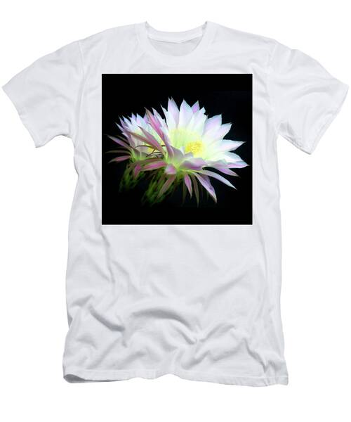 Cactus Flowers At Dawn, Square T-Shirt