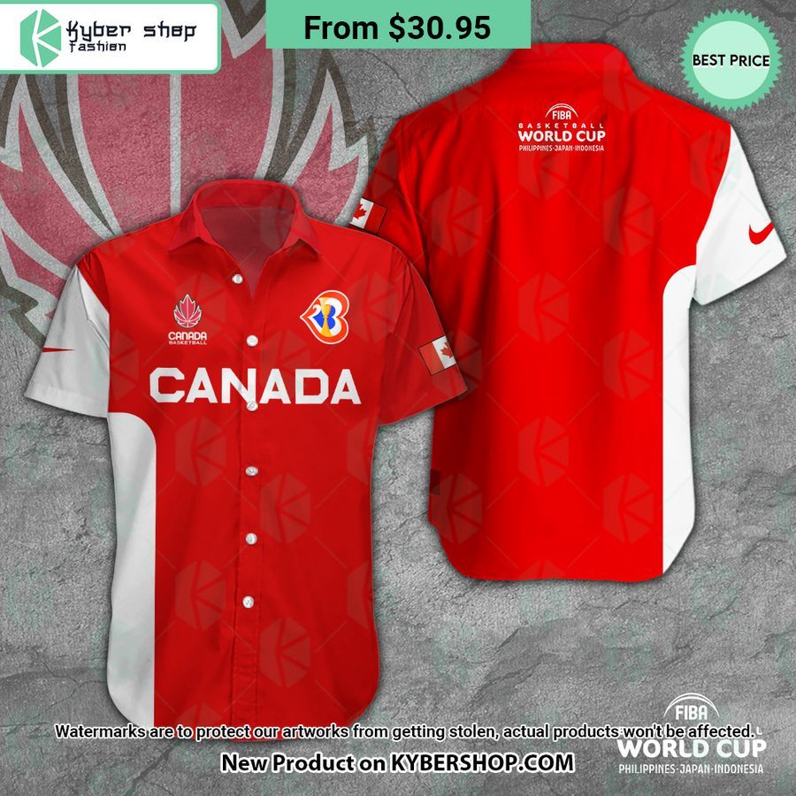 Canada Men’s National Basketball World Cup 2023 Hawaiian Shirt