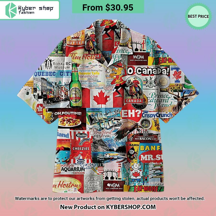 Canada Poster Hawaiian shirt