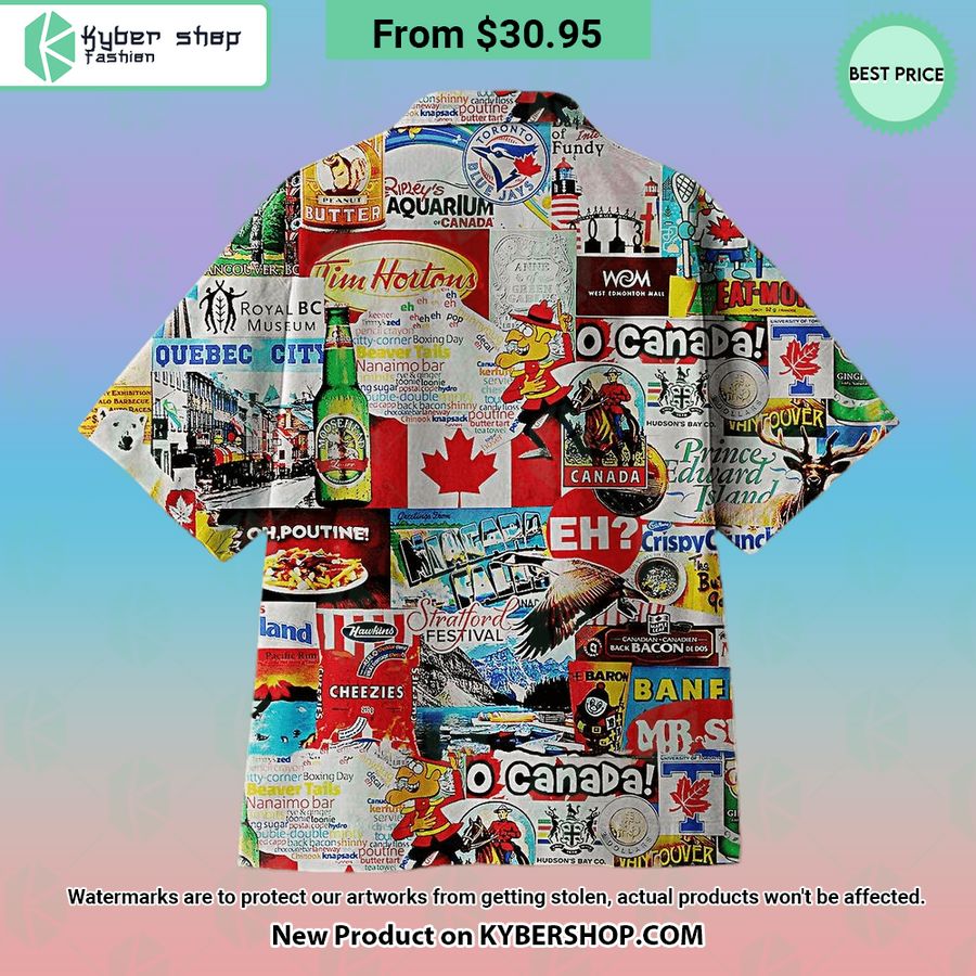 Canada Poster Hawaiian shirt