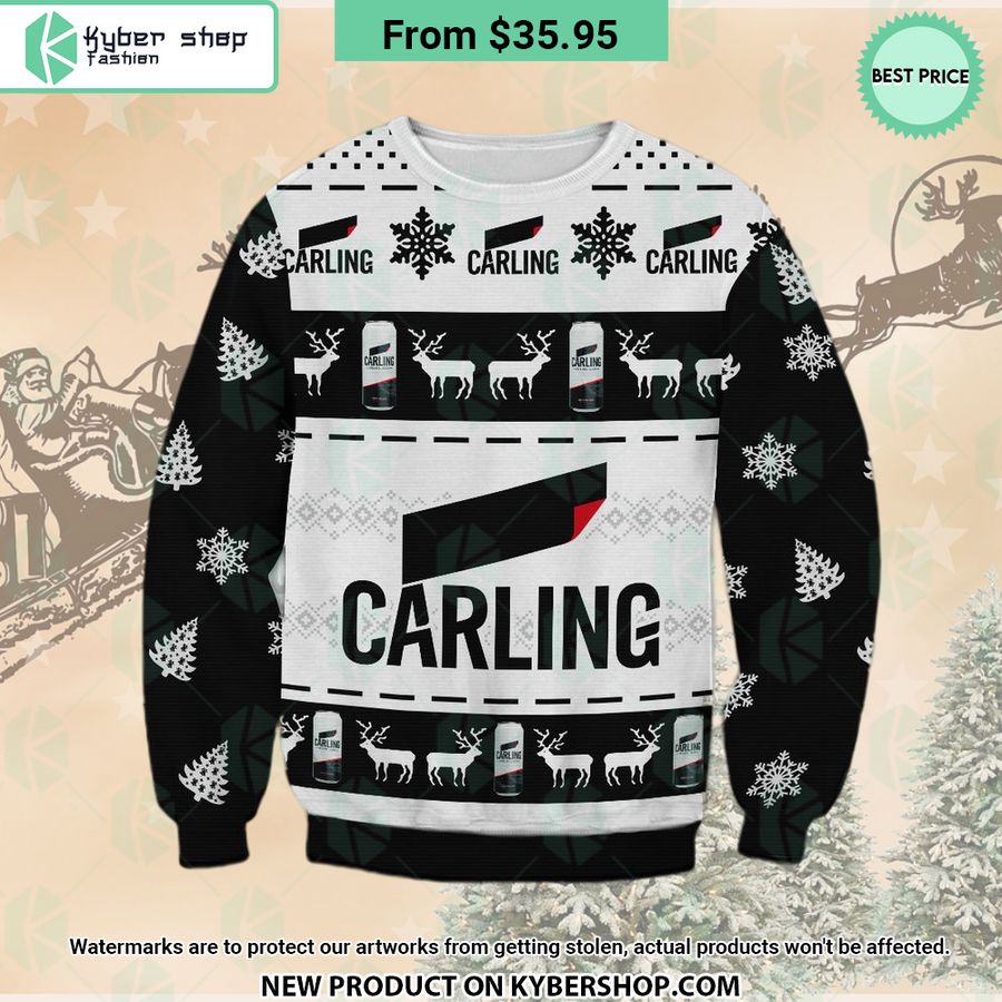 Carling Beer Christmas Sweater