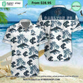 Carlton Football Club Hawaiian Shirt Shorts