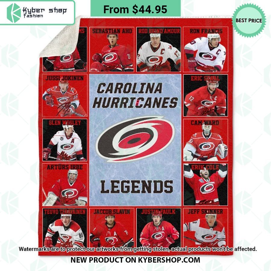 Carolina Hurricanes Legends Fleece Blanket