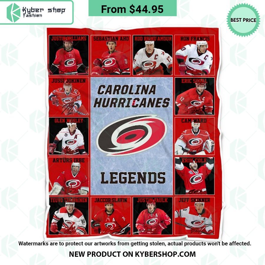 Carolina Hurricanes Legends Fleece Blanket
