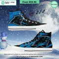 Carolina Panthers Canvas High Top Shoes