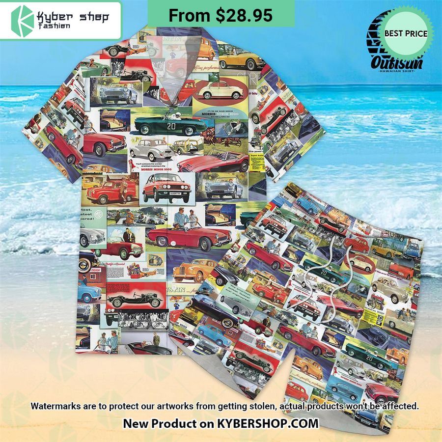 Cars from the 1950s Hawaiian Shirt