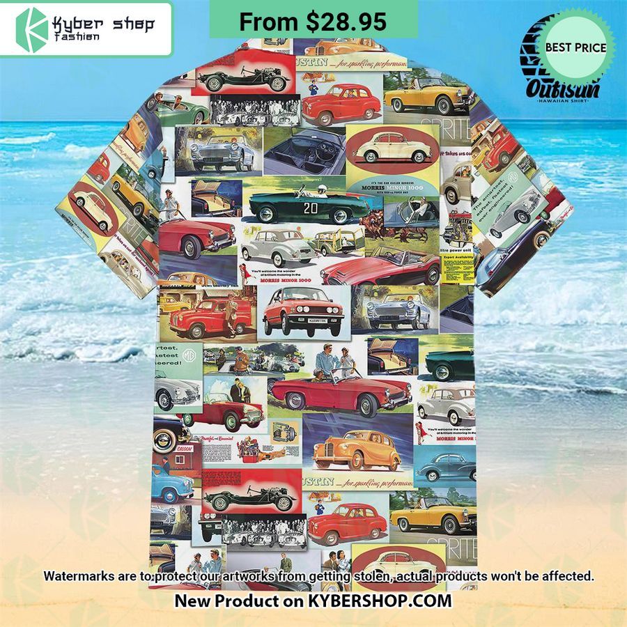 Cars from the 1950s Hawaiian Shirt
