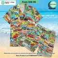 Cars from the 1980s Hawaiian Shirt