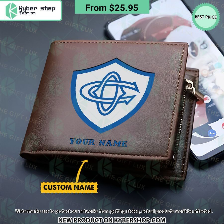 Castres Olympique CUSTOM Leather Wallet