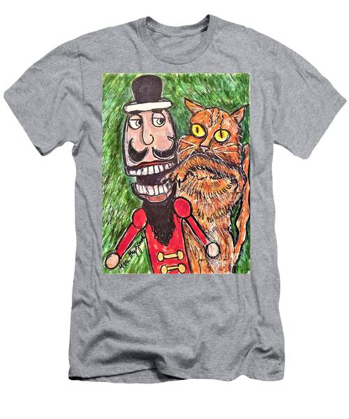 Cat Attacking Nutcracker Ornament T-Shirt