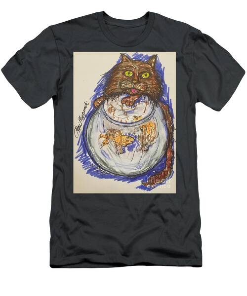 Cat Fishing For Gold T-Shirt