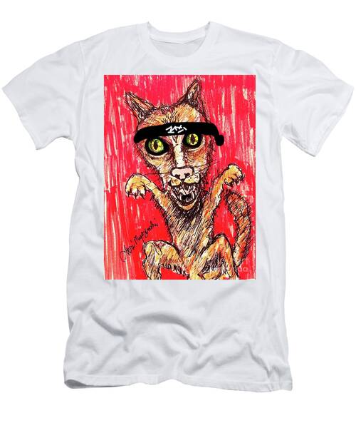 Cat Learning Karate T-Shirt