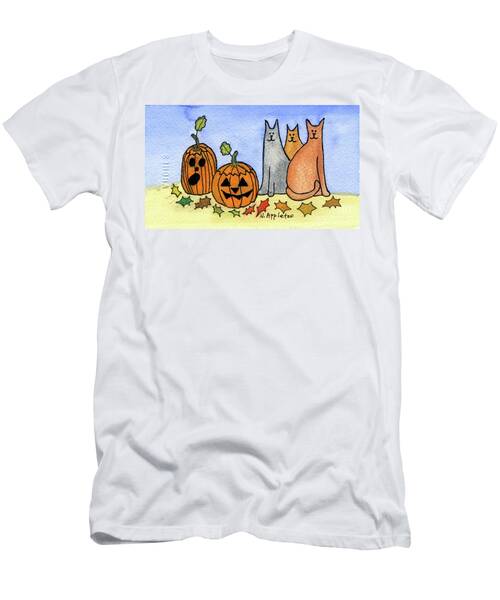 Cats Discover Jack O Lanterns T-Shirt