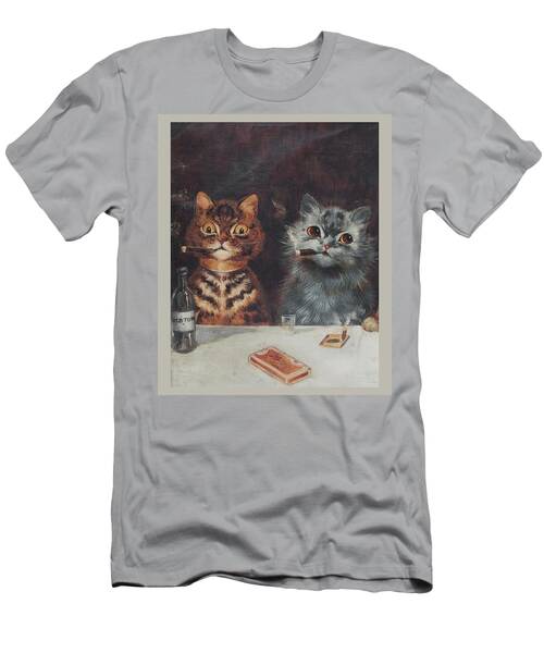 Cats-louis-wain-print Cats . T-Shirt