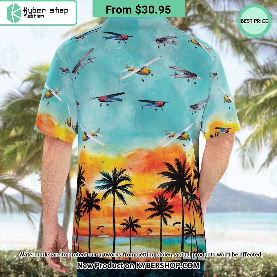 Cessna 195 Hawaiian Shirt
