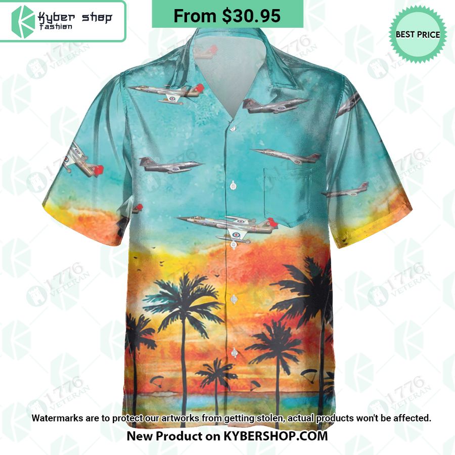 CF-104 Starfighter Sunset Hawaiian Shirt