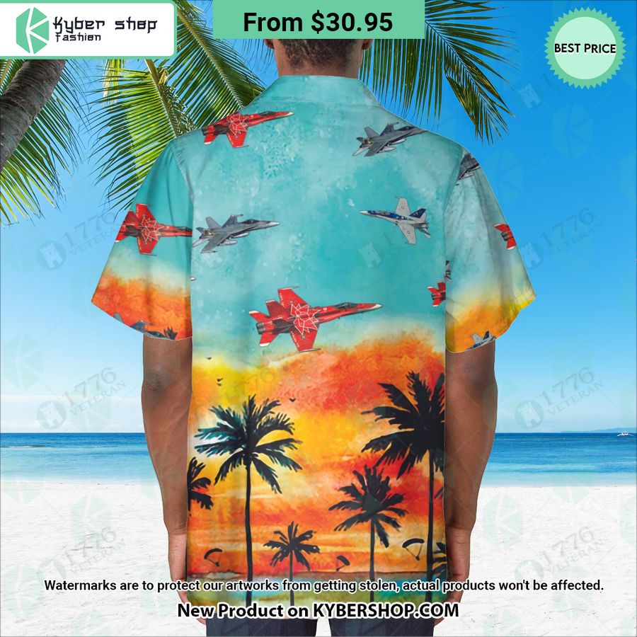 CF-18 Hornet Sunset Hawaiian Shirt