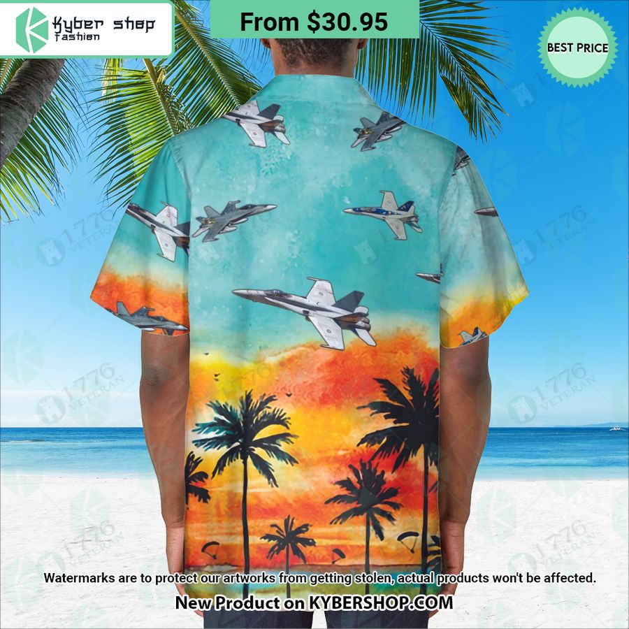 CF-188 Hornet Sunset Hawaiian Shirt