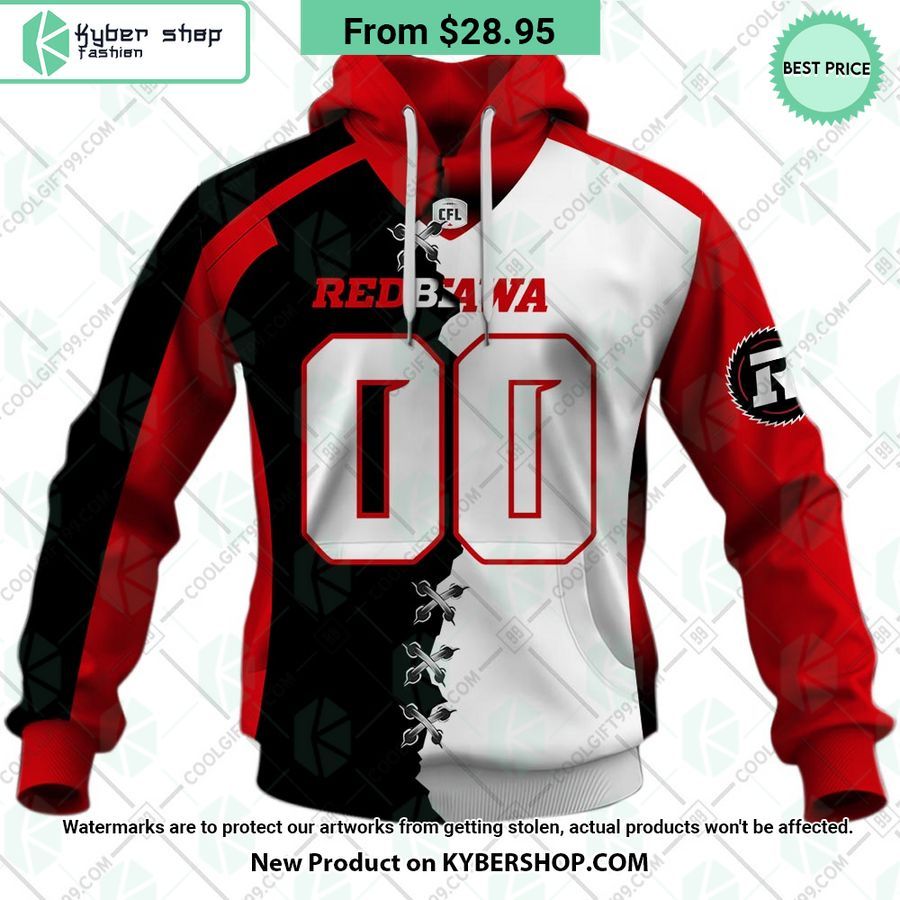 CFL Ottawa Redblacks Mix Jersey CUSTOM Hoodie