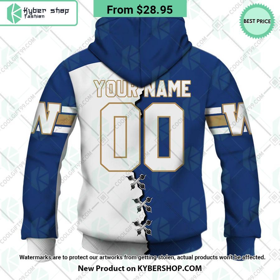 CFL Winnipeg Blue Bombers Mix Jersey CUSTOM Hoodie