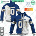 CFL Winnipeg Blue Bombers Mix Jersey Style CUSTOM Hoodie