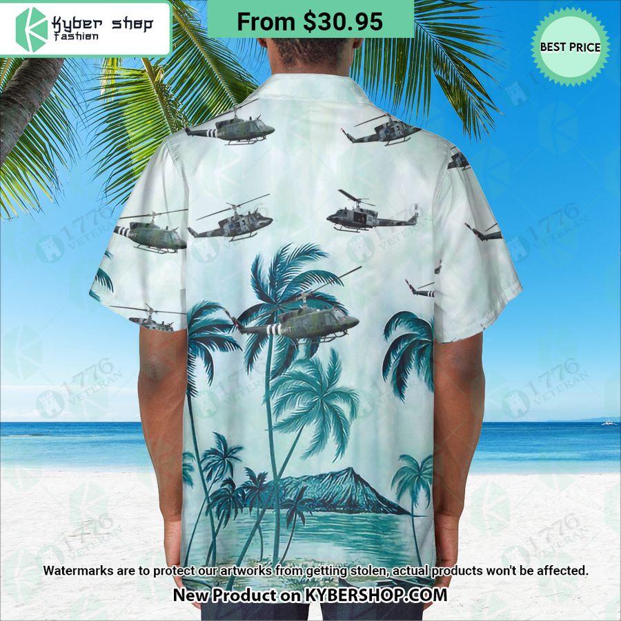 CH-135 Twin Huey Palm Hawaiian Shirt