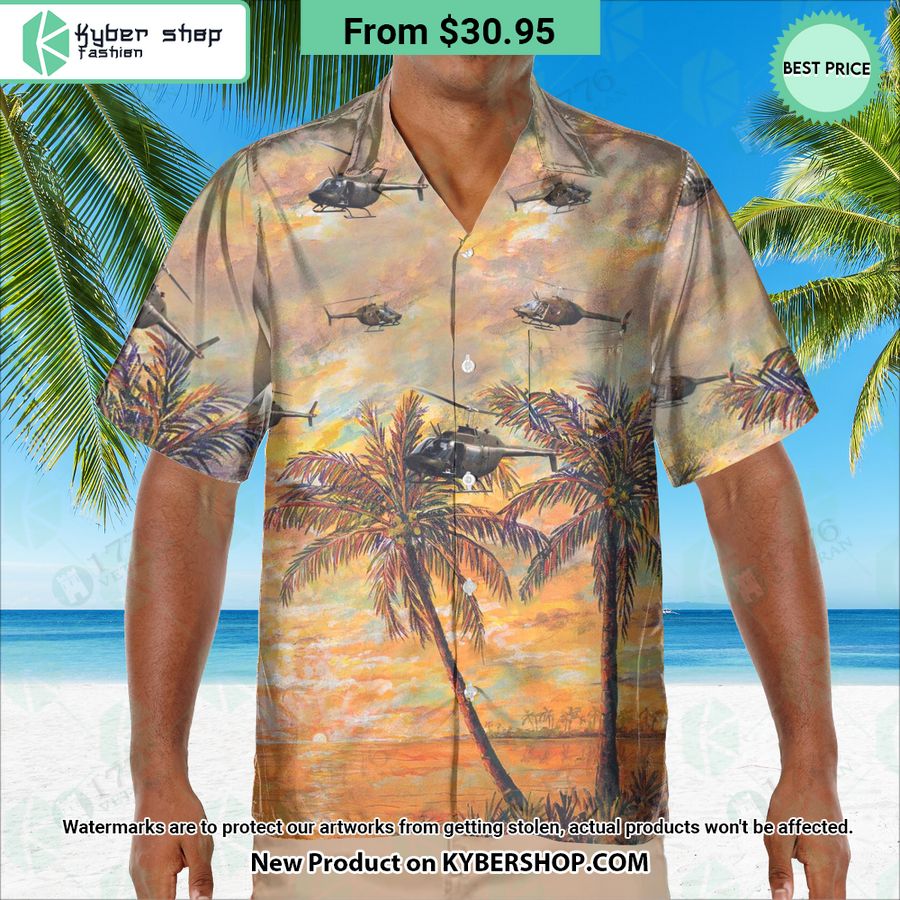 CH-136 Kiowa Hawaiian Shirt