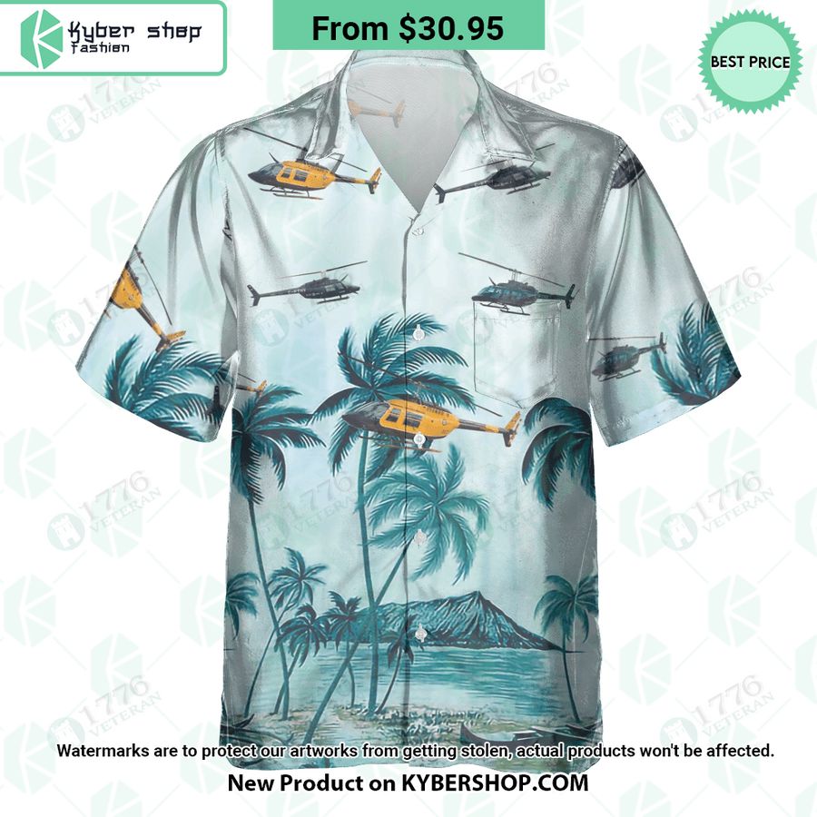 CH-139 Jet Ranger Palm Hawaiian Shirt
