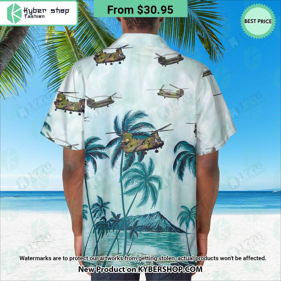 CH-147F Chinook Palm Hawaiian Shirt