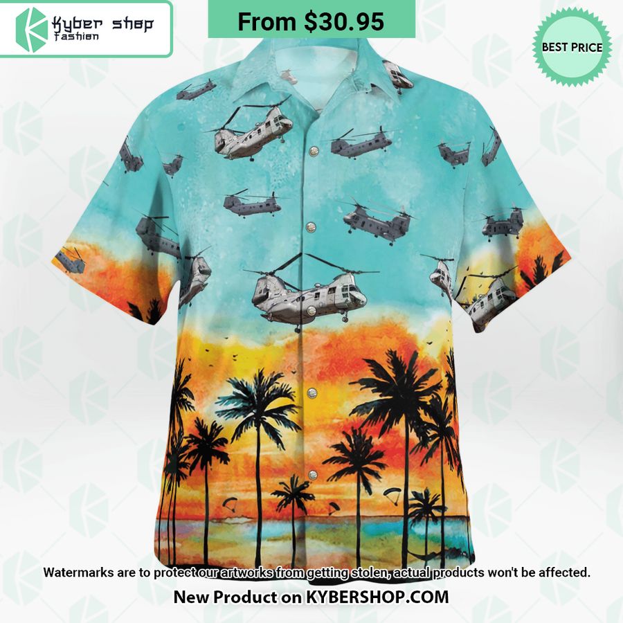 CH-46 Sea Knight Hawaiian Shirt