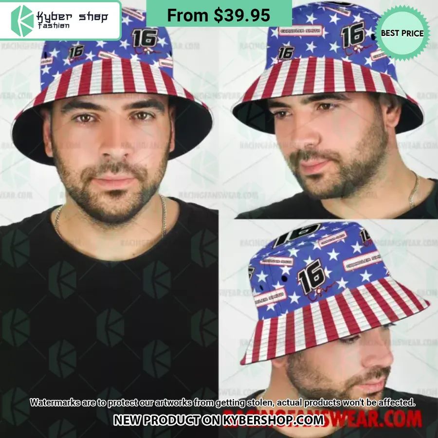 Chandler Smith NASCAR Racing Independence Day Bucket Hat