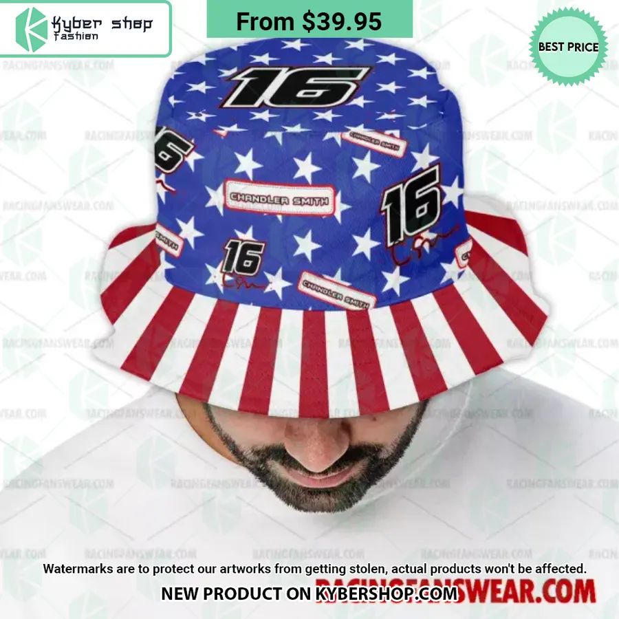 Chandler Smith NASCAR Racing Independence Day Bucket Hat