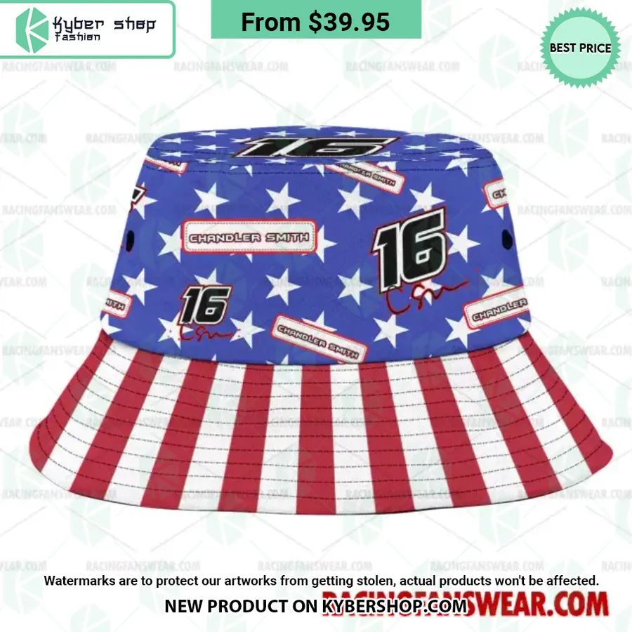 Chandler Smith NASCAR Racing Independence Day Bucket Hat