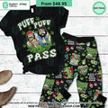 Cheech & Chong Puff Puff Pass Weed Pajamas Set