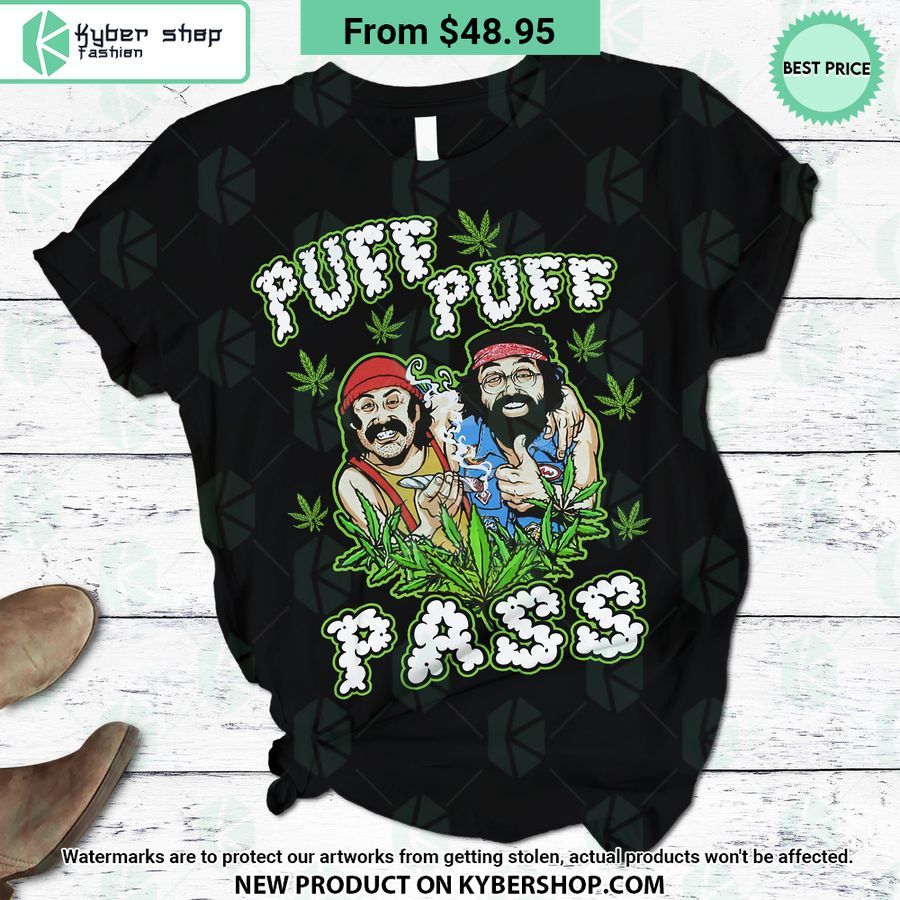 Cheech & Chong Puff Puff Pass Weed Pajamas Set