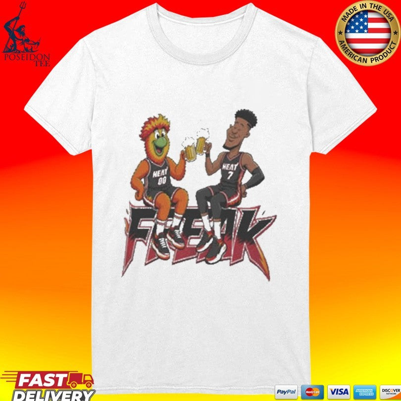 Cheers To The Freak Giannis Miami Heat Burnie T-shirt