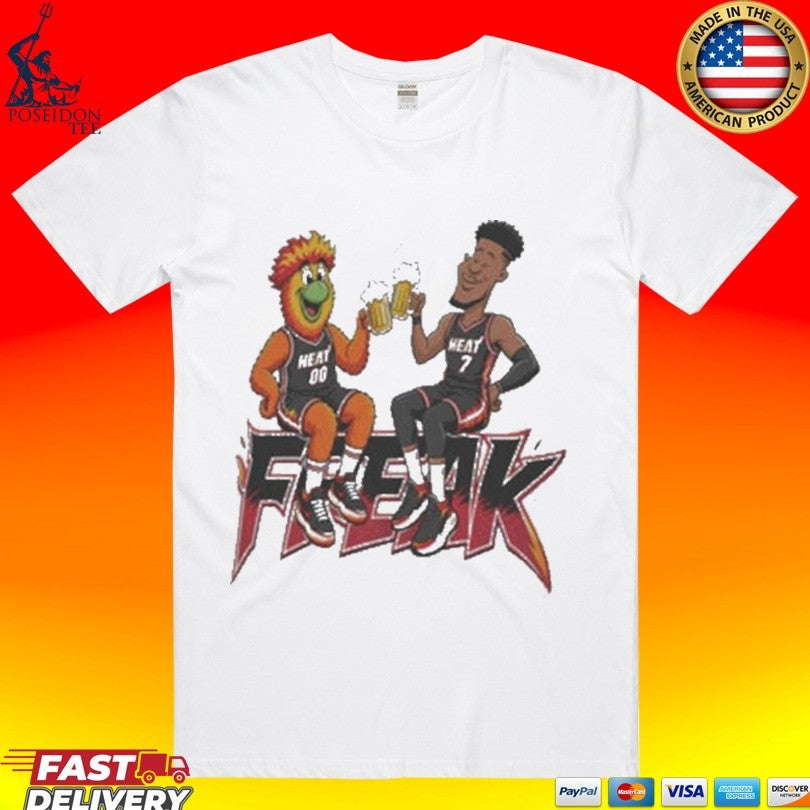 Cheers To The Freak Giannis Miami Heat Burnie T-shirt
