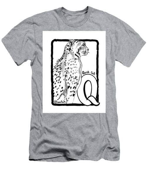 Cheetah Drawing With The Letter Q T-Shirt