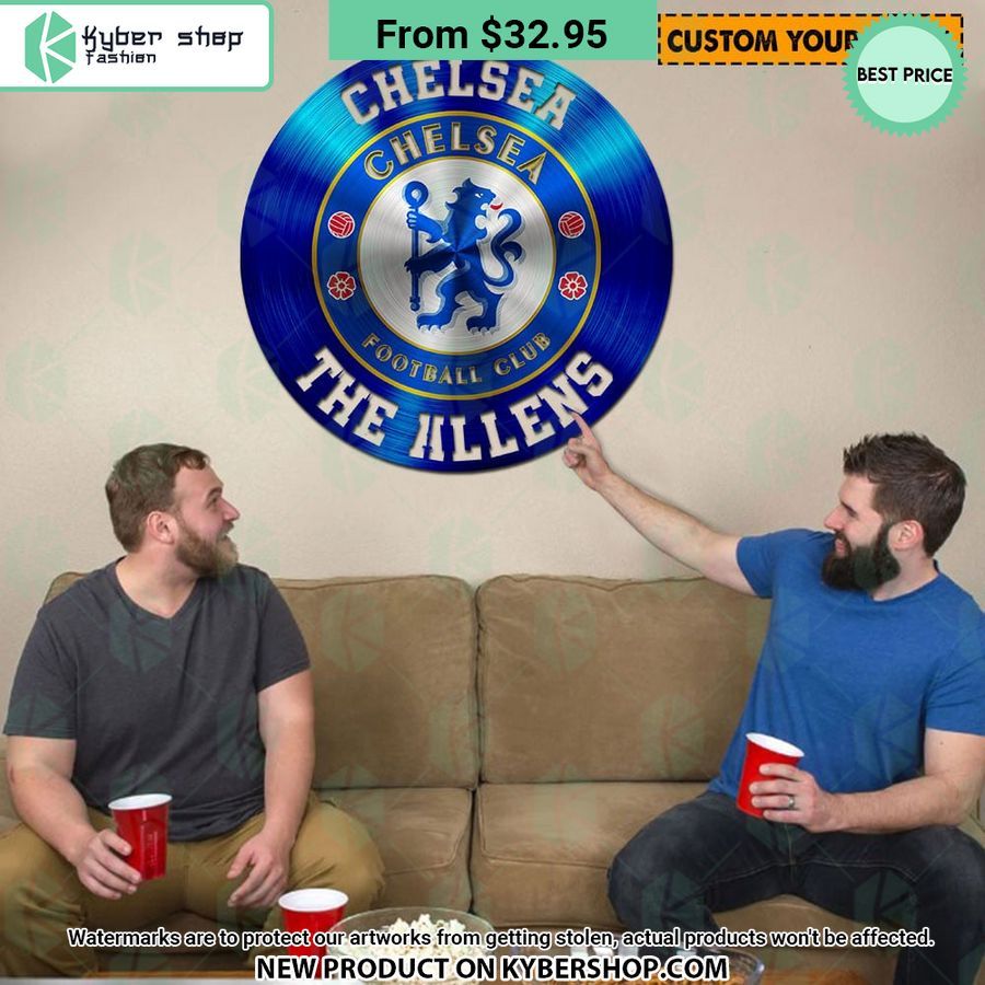 Chelsea FC CUSTOM Metal Sign