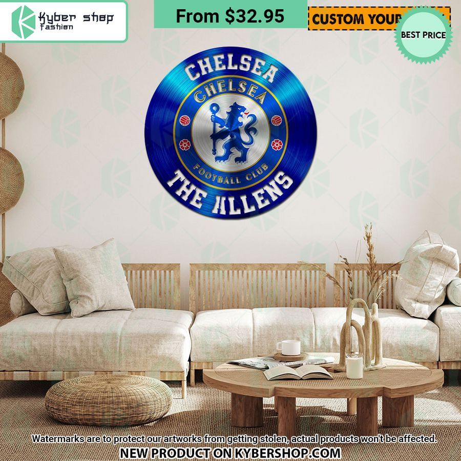 Chelsea FC CUSTOM Metal Sign