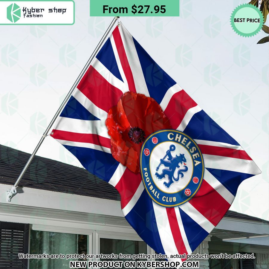 Chelsea FC Remembrance day Flag